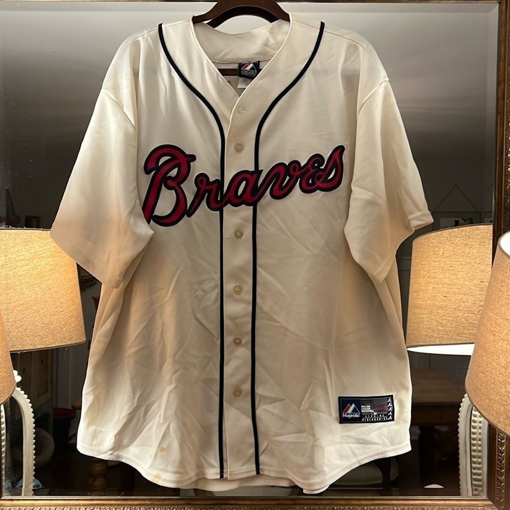 Authentic MLB Atlanta Braves Majestic Freddie Freeman Baseball Jersey Cr…​